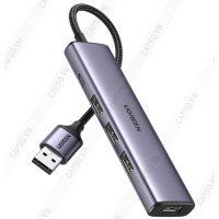 Bộ chia USB 3.0 Type-A ra 4 cổng USB 3.0 tốc độ 5Gbps Ugreen 20805, trợ nguồn cổng USB-C